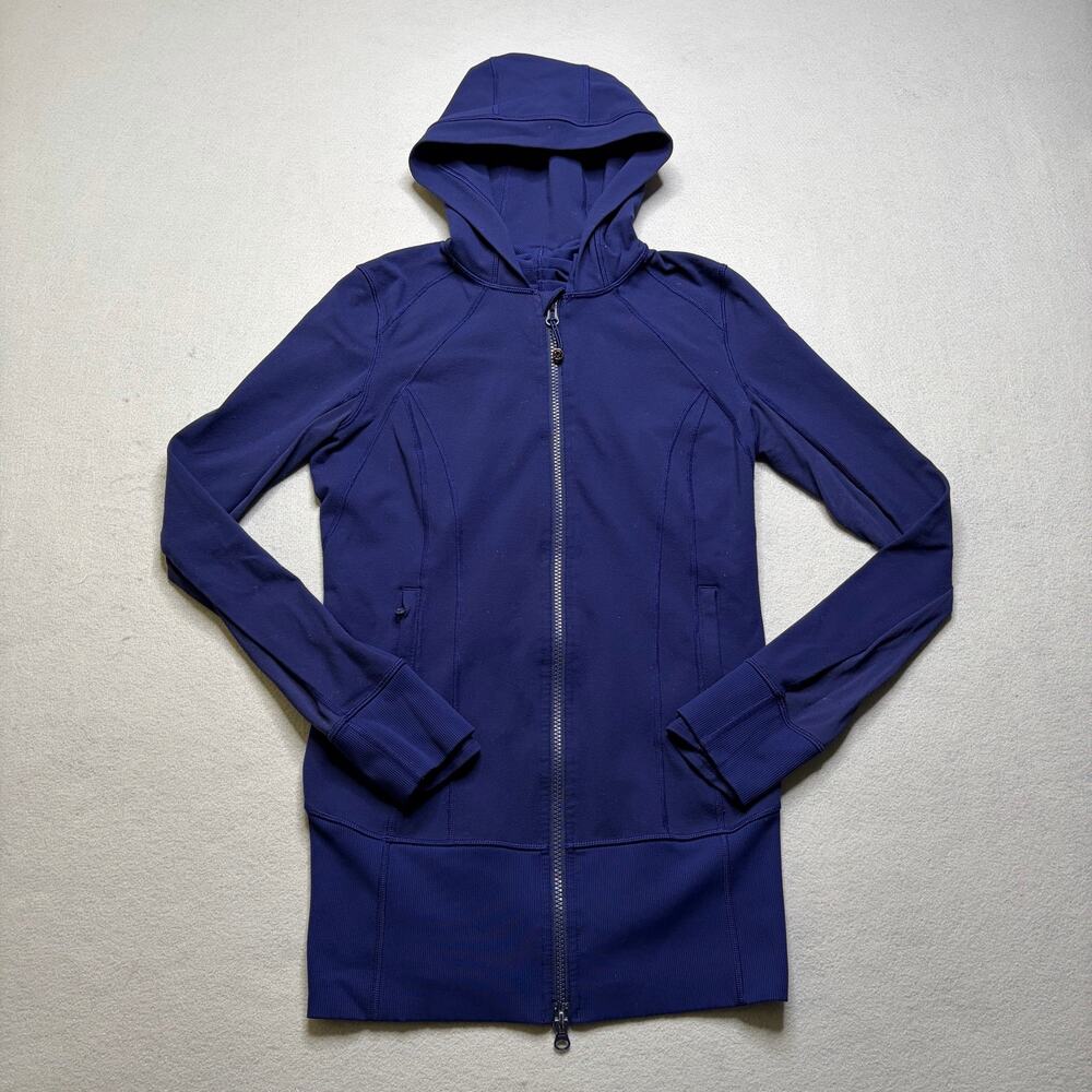 Lululemon Stride Jacket Women 6 Purple Full Zip Hoodie Luon Athletic Yoga